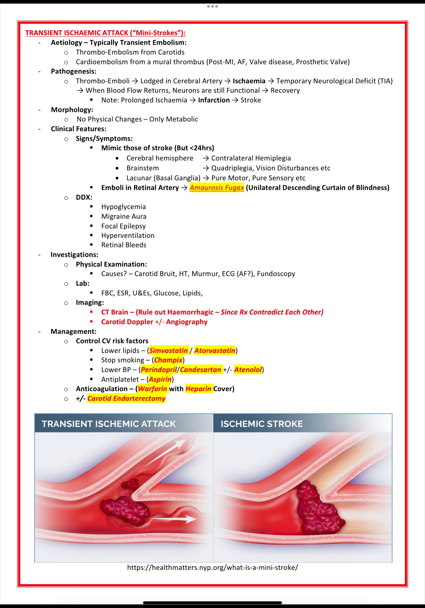 Emergency Room Medicine MedStudentNotes